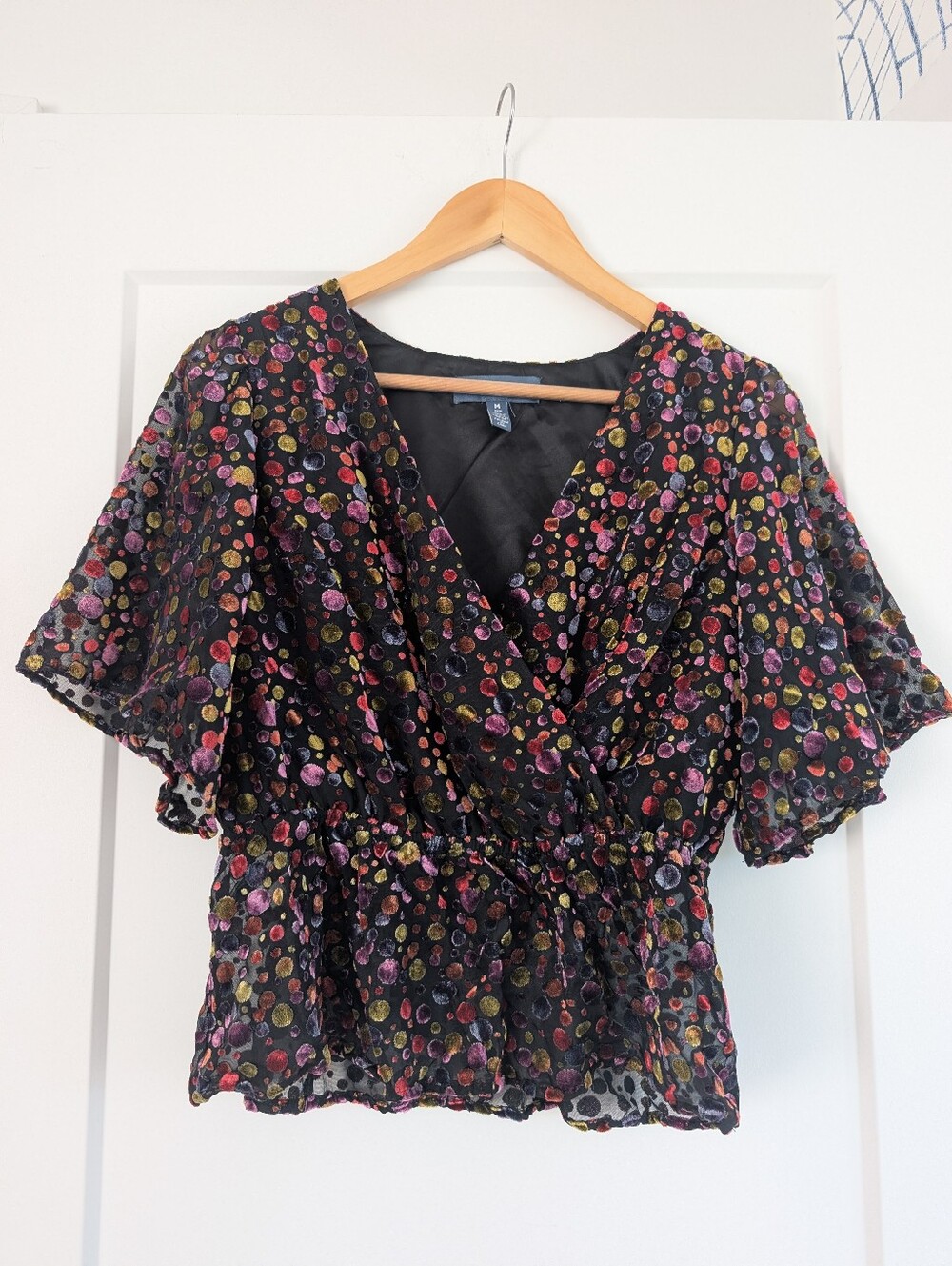 Modcloth Colourful Polka dot blouse